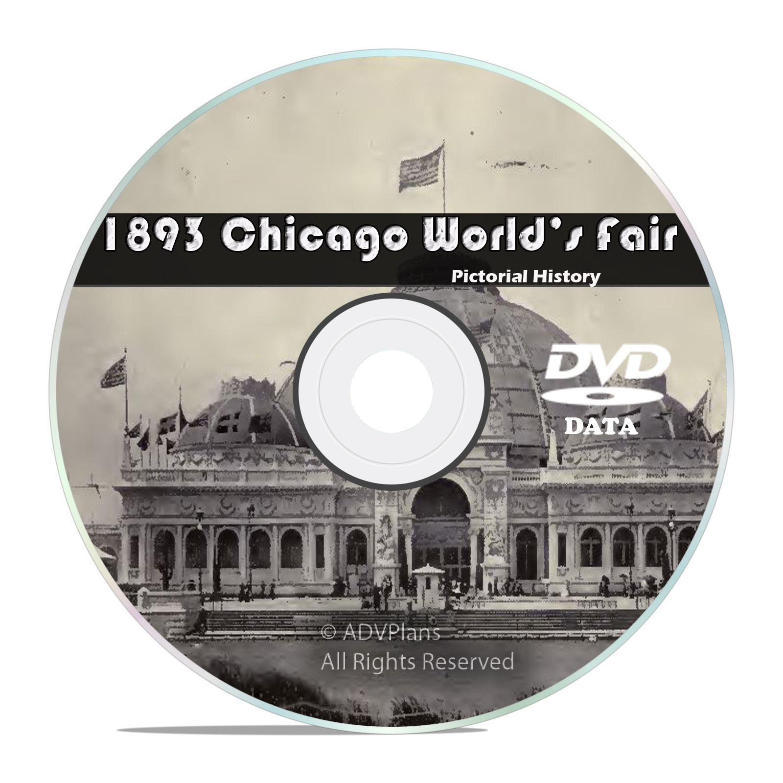 1893 Chicago World\'s Fair, Columbian Exposition, 50+ Historical Books on DVD V40