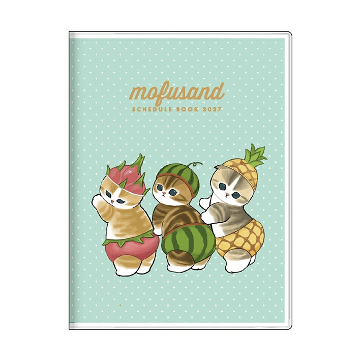 🍎Mofusand 2027 Monthly Planner, A6 Calendar Schedule 2 Sunstar Japan Authentic