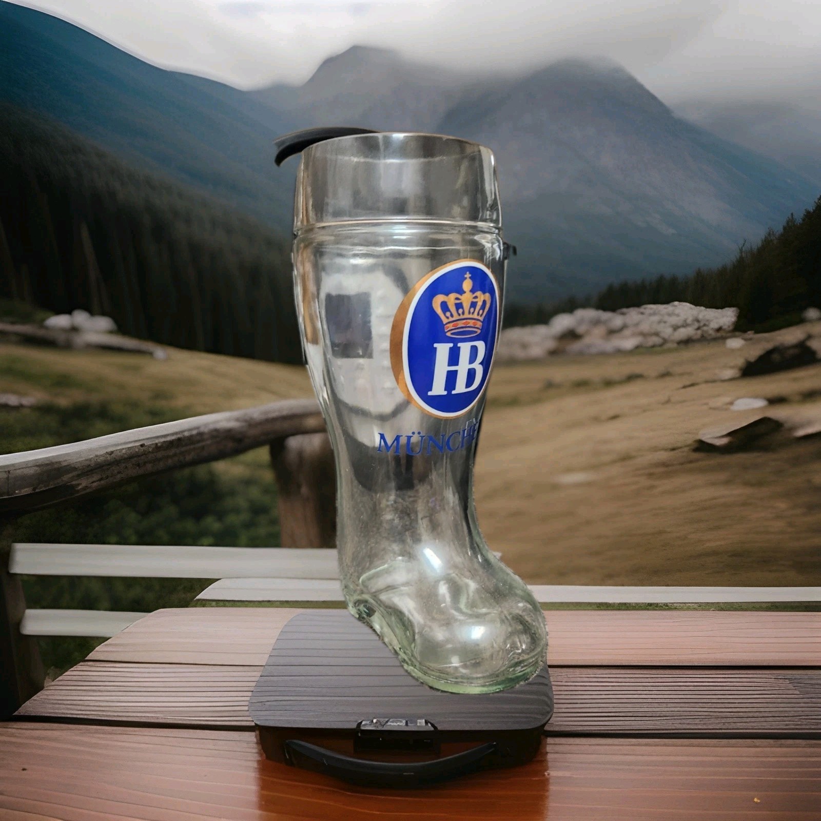 Hofbrauhaus Munich Munchen Glass German Beer Boot 1 L Germany Oktoberfest Stein Hofbrauhaus Munich Munchen Glass German Beer Boot 1 L Germany Oktoberfest Stein