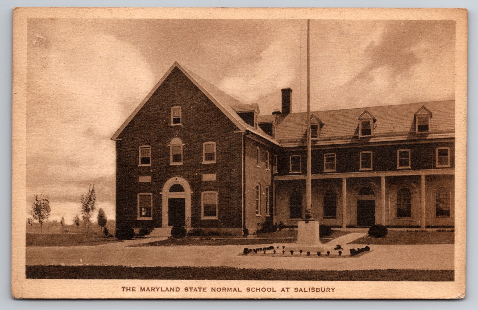 The Maryland State Normal School at Salisbury MD 1931 Postcard