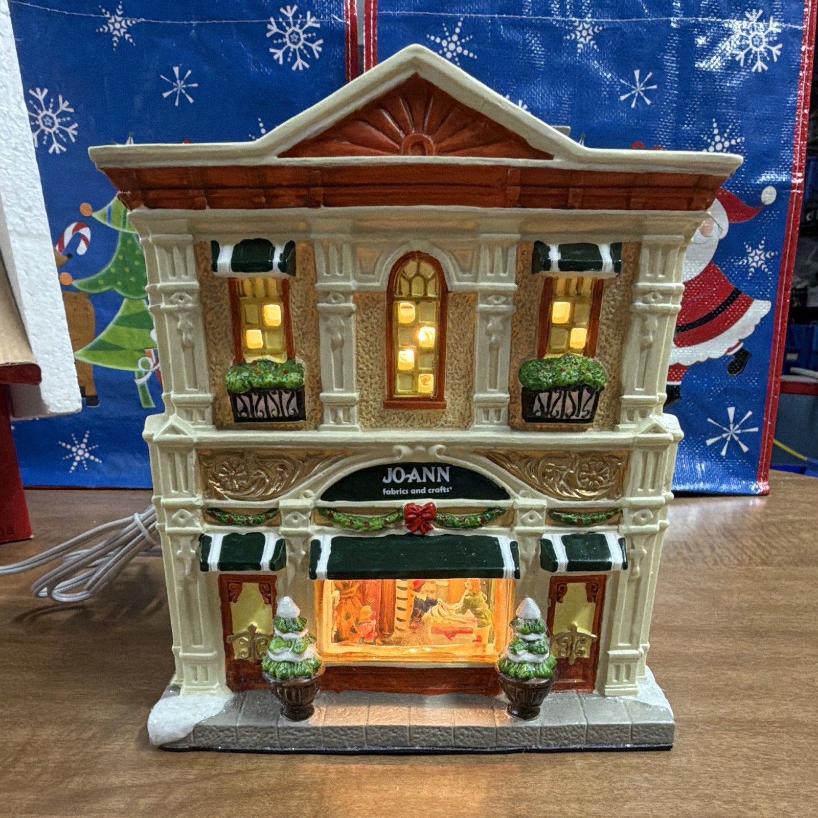 Holiday Inspirations Christmas Village lighted Jo-Ann Fabrics Store 2012 Holiday Inspirations Christmas Village lighted Jo-Ann Fabrics Store 2012
