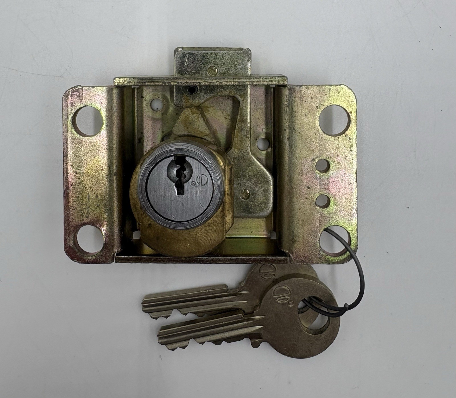 One - MEDCO LOCK w/ 2 KEYS Fits Western Single Slot Payphones Top & Bottom Locks