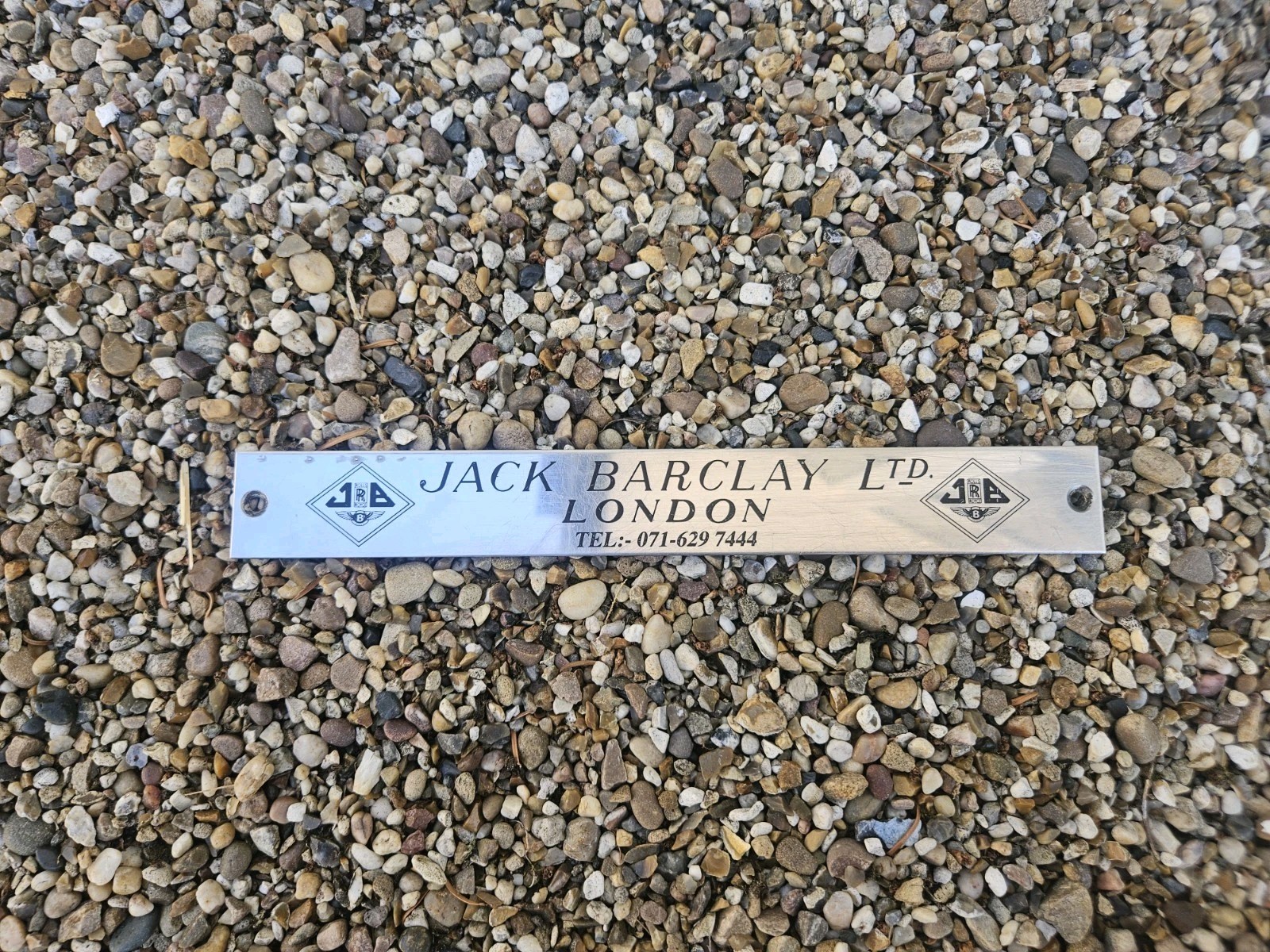 Jack Barclay London Rolls Royce Bentley Dealer Door Kick Plate  Strip Badge 