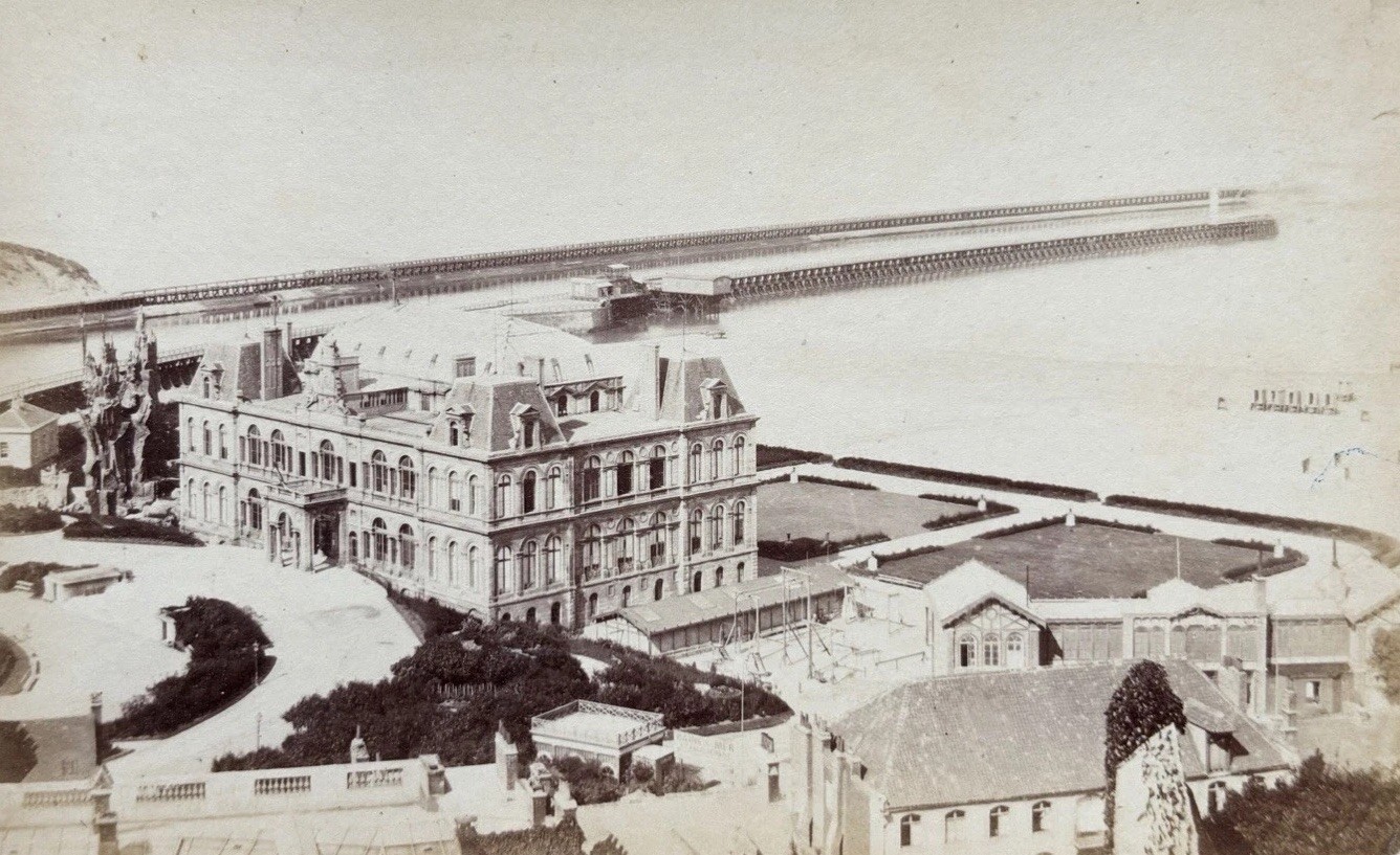 France, Boulogne-sur-Mer, Le Casino, Palais de Neptune, Beach, Original Print