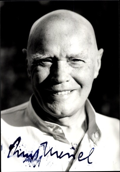 Photo actor Kurt Meisel, portrait, autograph - 3820148