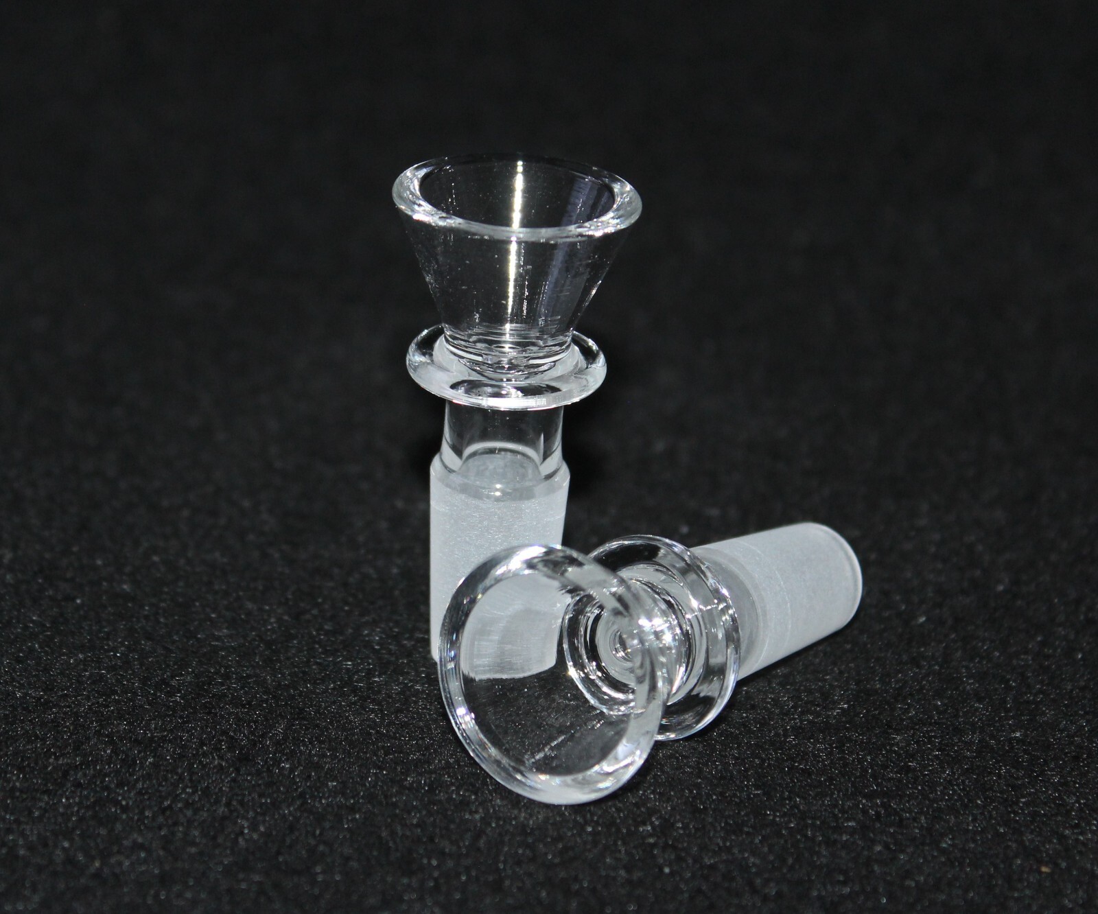 18mm CLEAR Glass BASIC CONE SLIDE Tobacco slide bowl 18 mm