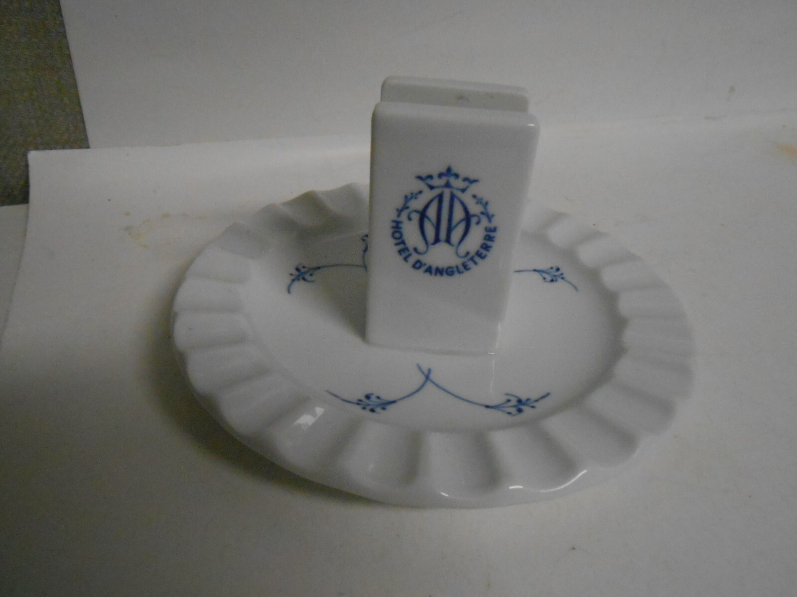 B&G Denmark Hotel D\'Angleterre Copenhagen Ashtray with Match Holder