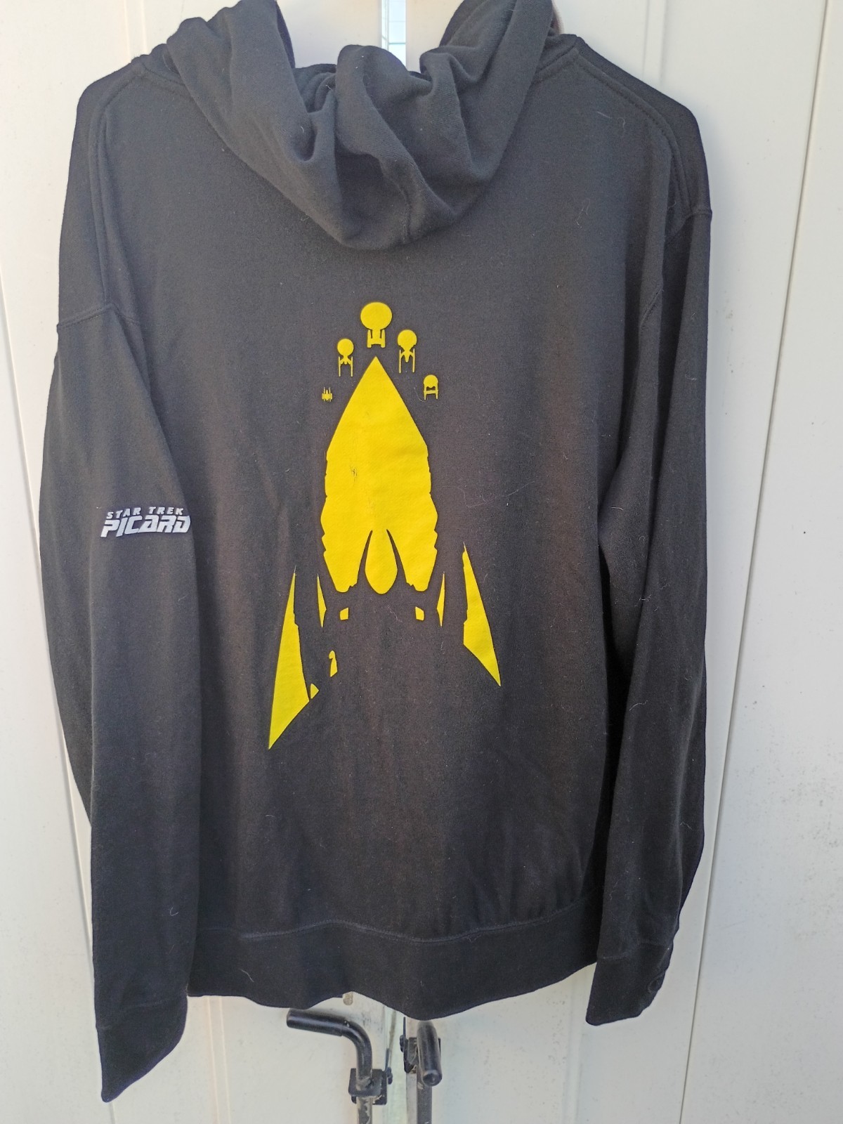 RARE🔥 Star Trek Picard Cast & Crew Zip-Up Hoodie XL Black 