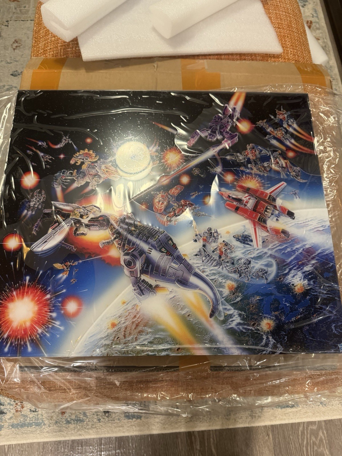 Hasbro Transformers 40th Anni Version B Multi-Layer Acrylic Poster #/75