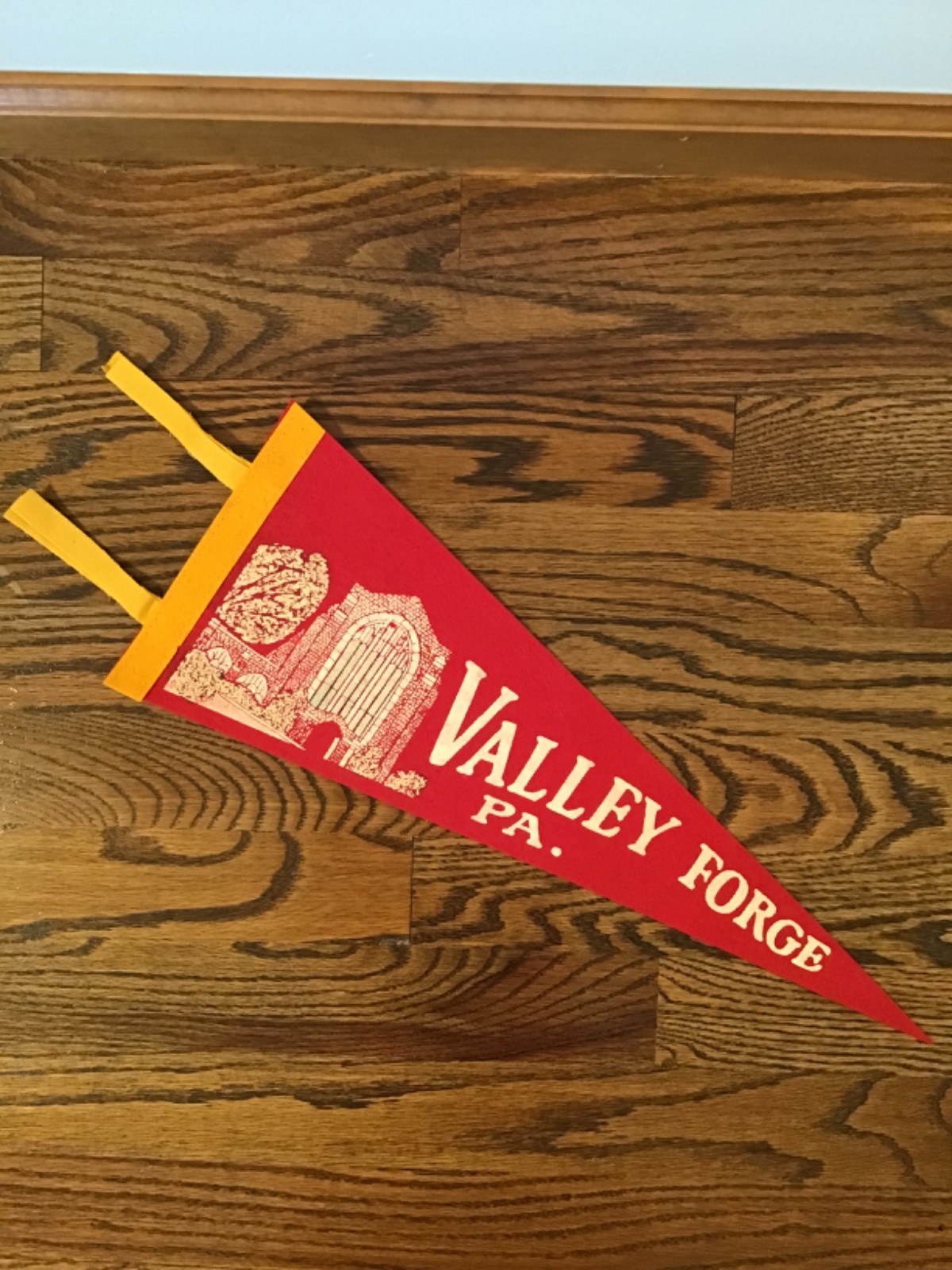 Vintage Valley Forge PA Pennsylvania Felt Pennant Souvenir
