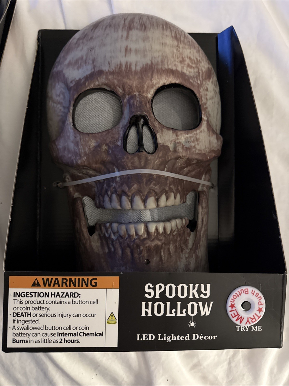 Spooky Hollow Skeleton LED Lights & Sounds Scary Decoration Halloween