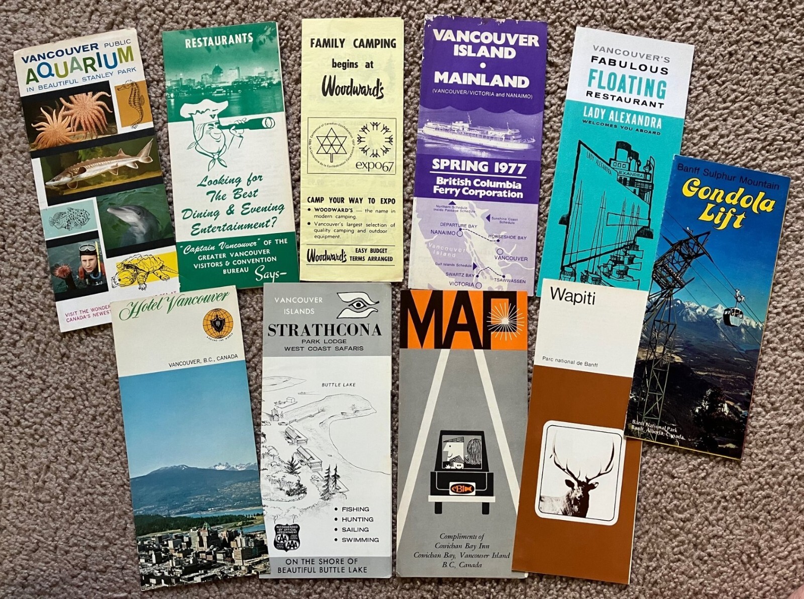 Vtg 1960's-70's Canada BC Travel Guides Vaca Brochure Lot of 10 Paper Ephemera 5