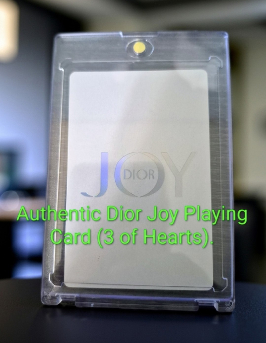 Authentic Dior Joy Playing Card (3 of Hearts)