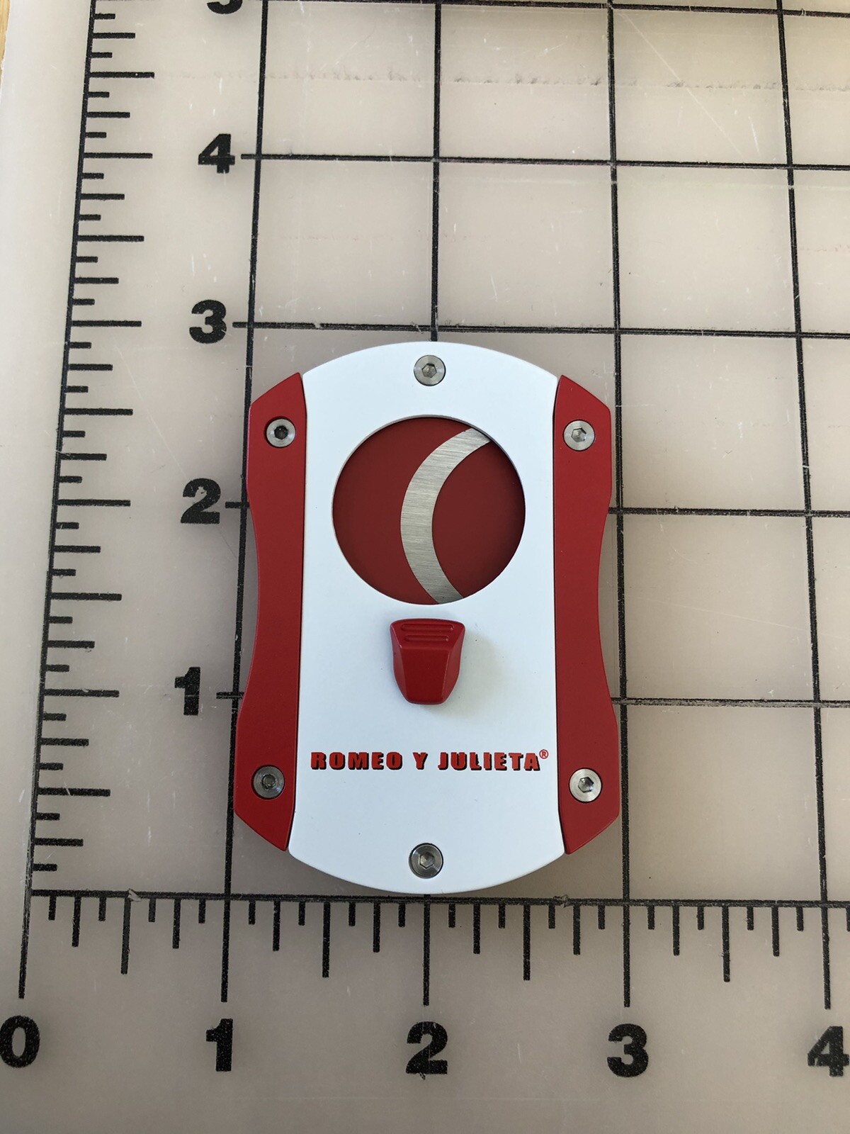 Lotus Deception Cigar Cutter - Romeo y Julieta - Red and White - New