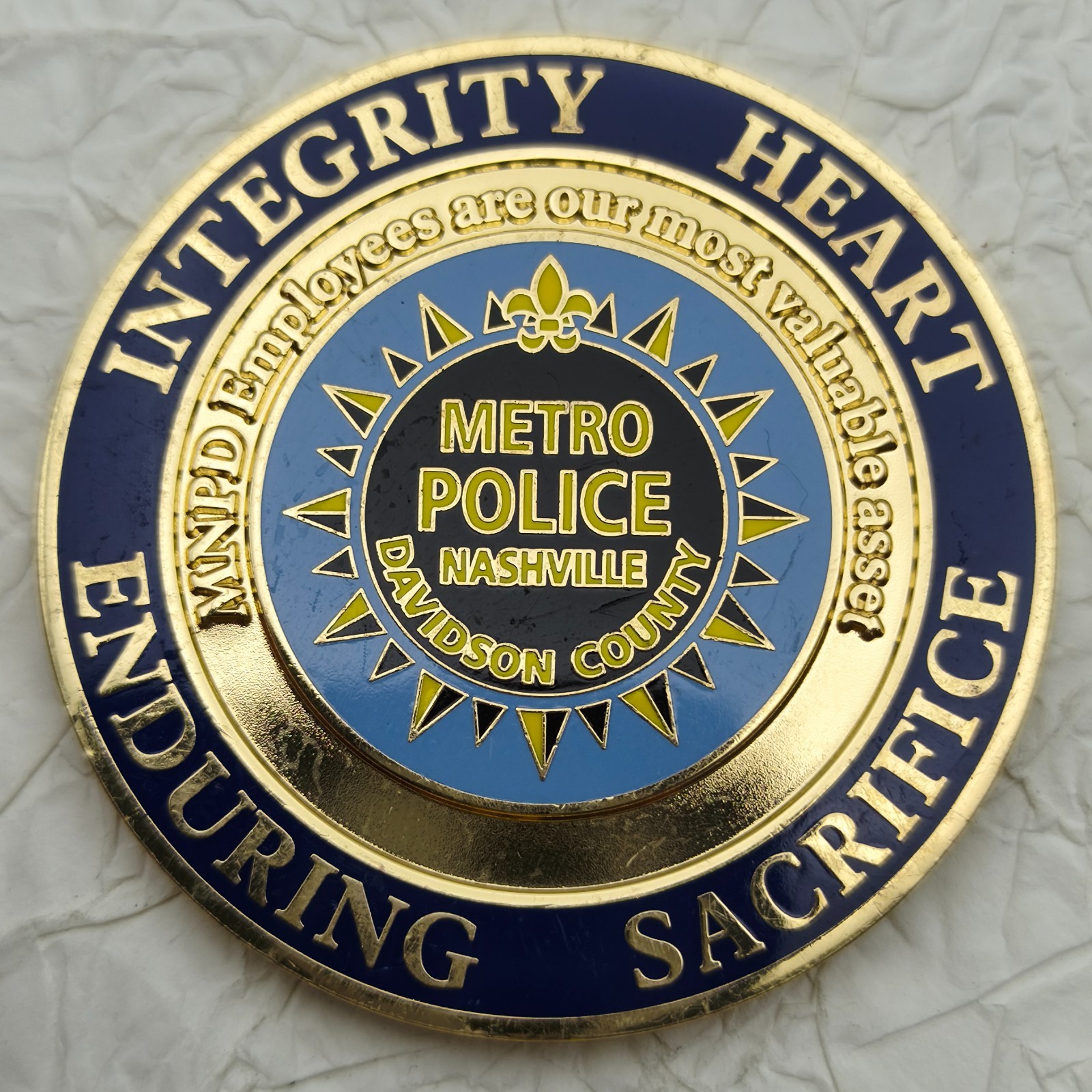 Metro Police Nashville Deputy Chief Challenge Coin #1