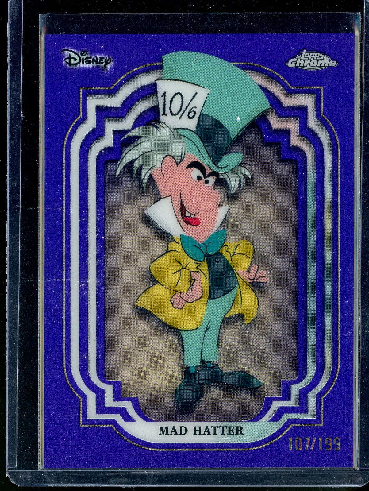 2024 Topps Chrome Disney #43 Mad Hatter Purple Refractor #/199