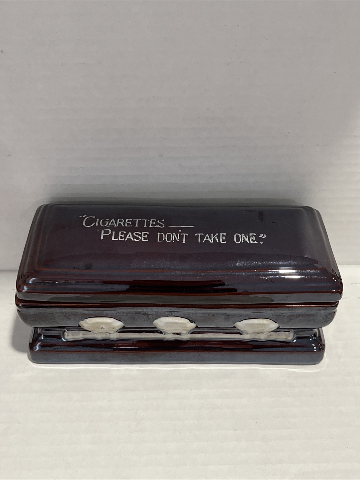 Vintage Enesco Coffin Shaped Cigarette Holder Vintage Enesco Coffin Shaped Cigarette Holder