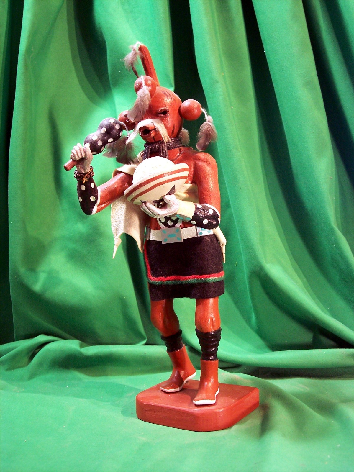 Hopi Kachina Doll - Koyemsi Mudhead Clown by the Late Henry Shelton - Beautiful Hopi Kachina Doll - Koyemsi Mudhead Clown by the Late Henry Shelton - Beautiful