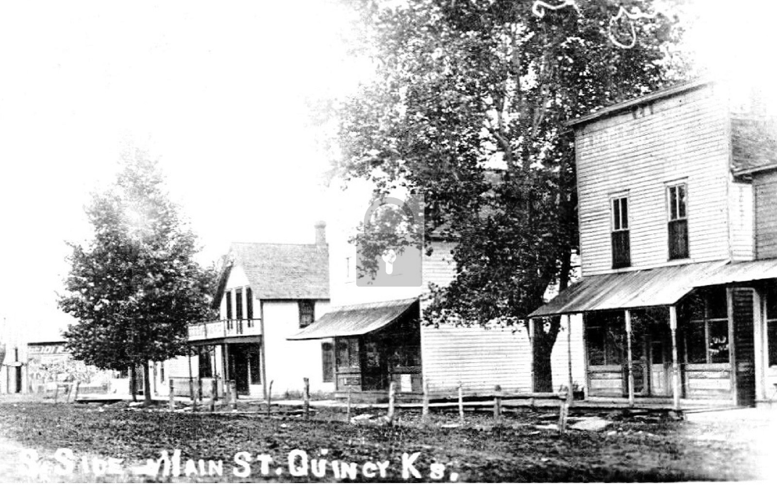 Main Street View Quincy Kansas KS - Reprint