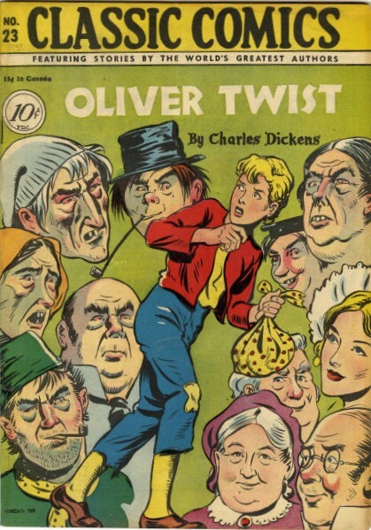 OLIVER TWIST CLASSIC COMICS COVER *2X3 FRIDGE MAGNET* ADVENTURE CHARLES DICKENS