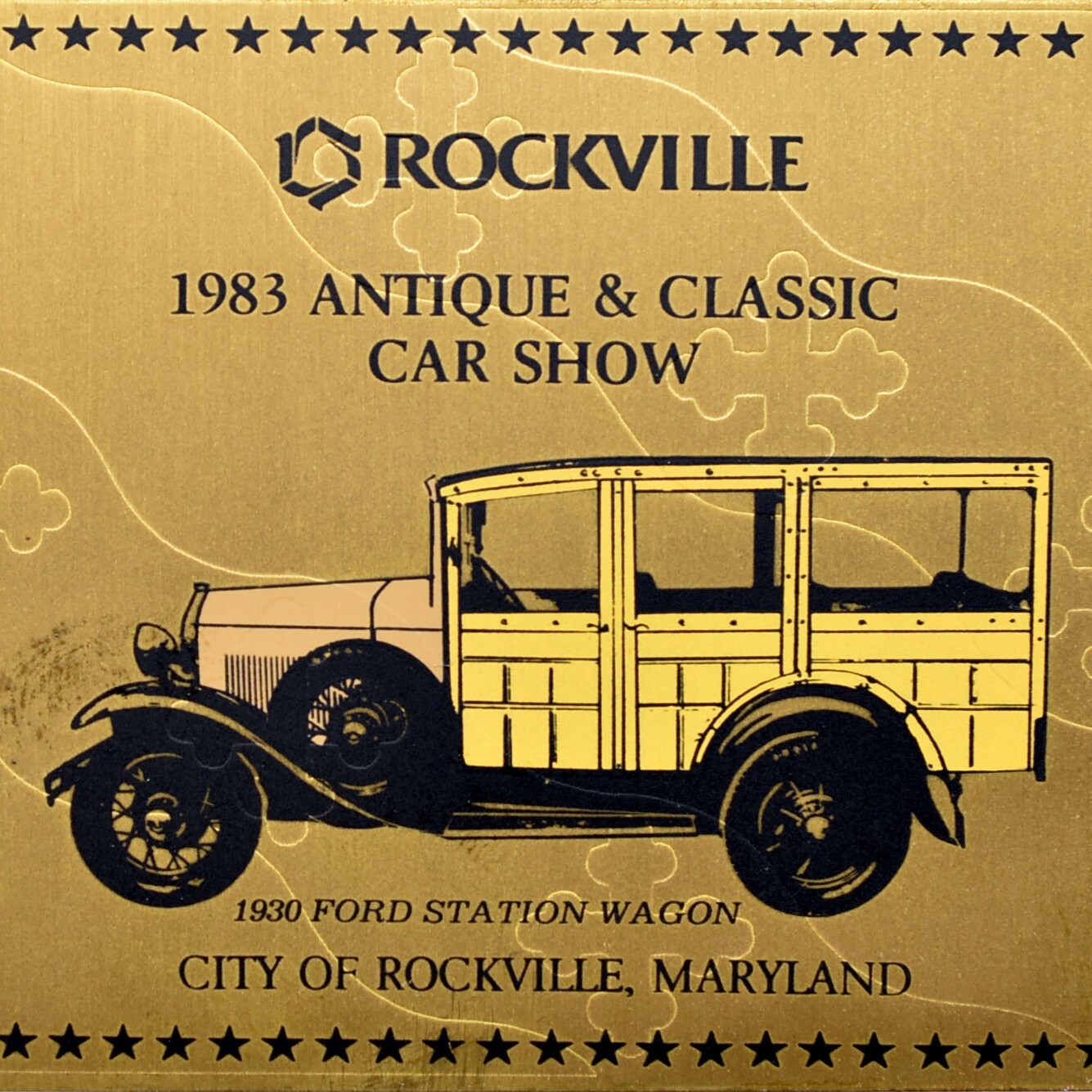 1983 Rockville Antique Classic Car Show 1930 Ford Woody Station Wagon Maryland