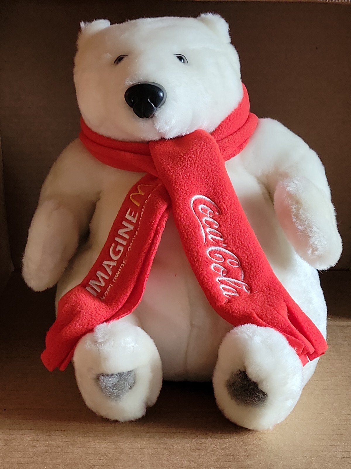 McDonald\'s 2008 Worldwide Convention Coca Cola Polar Bear w/Red Scarf 8\ McDonald\'s 2008 Worldwide Convention Coca Cola Polar Bear w/Red Scarf 8\