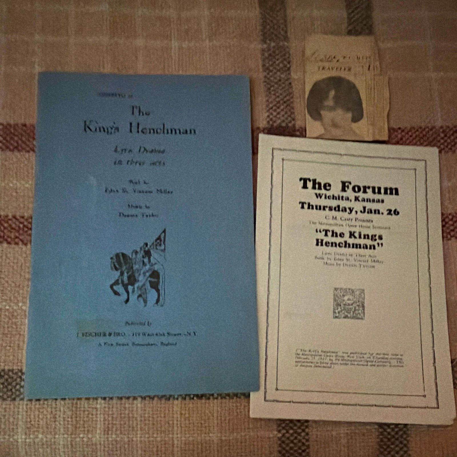 The King\'s Henchman Play Script, Program & Forum Flyer - Wichita, Kansas The King\'s Henchman Play Script, Program & Forum Flyer - Wichita, Kansas