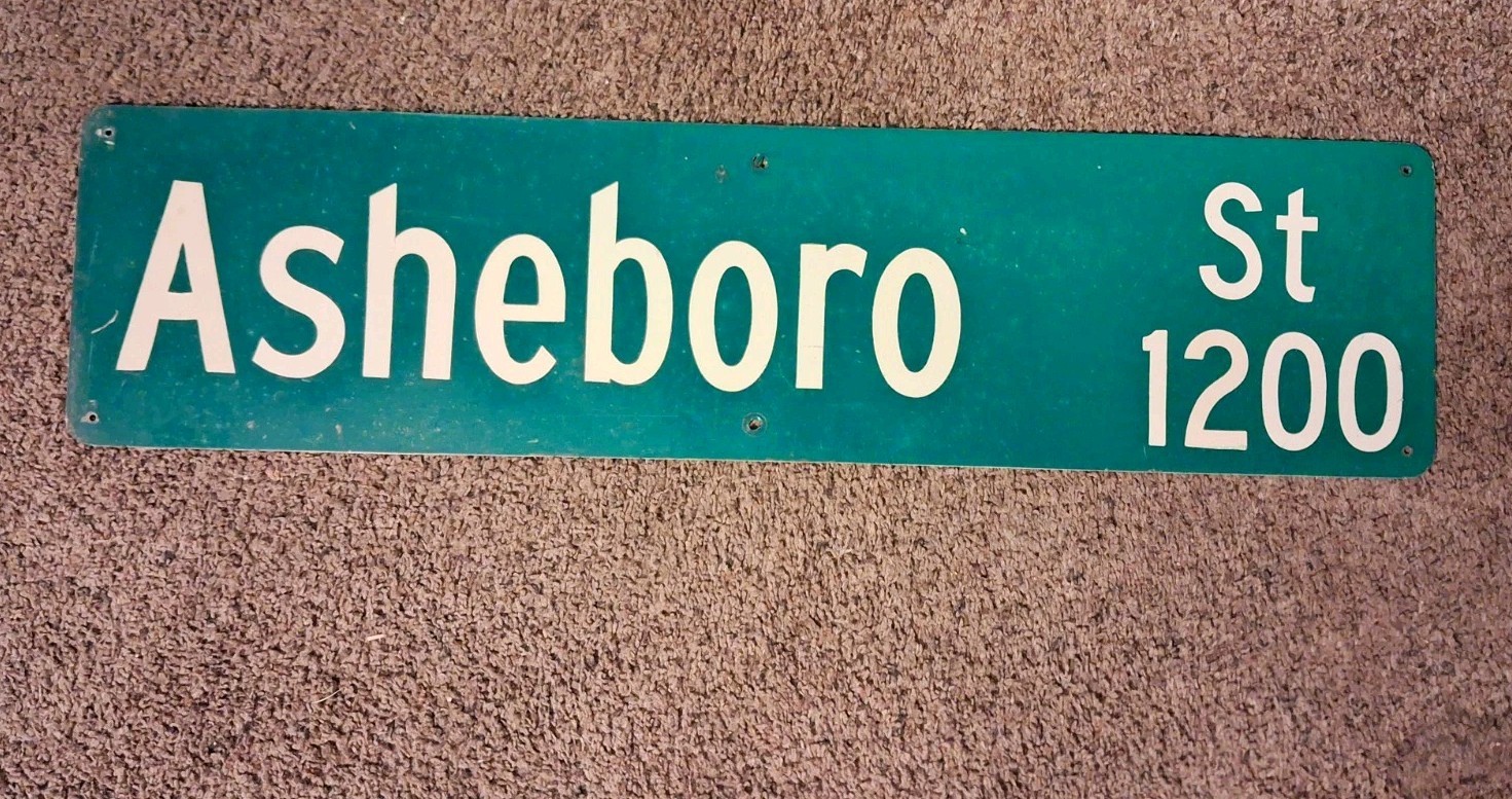 Asheboro St 1200 Green Street Sign - Green St Street Sign