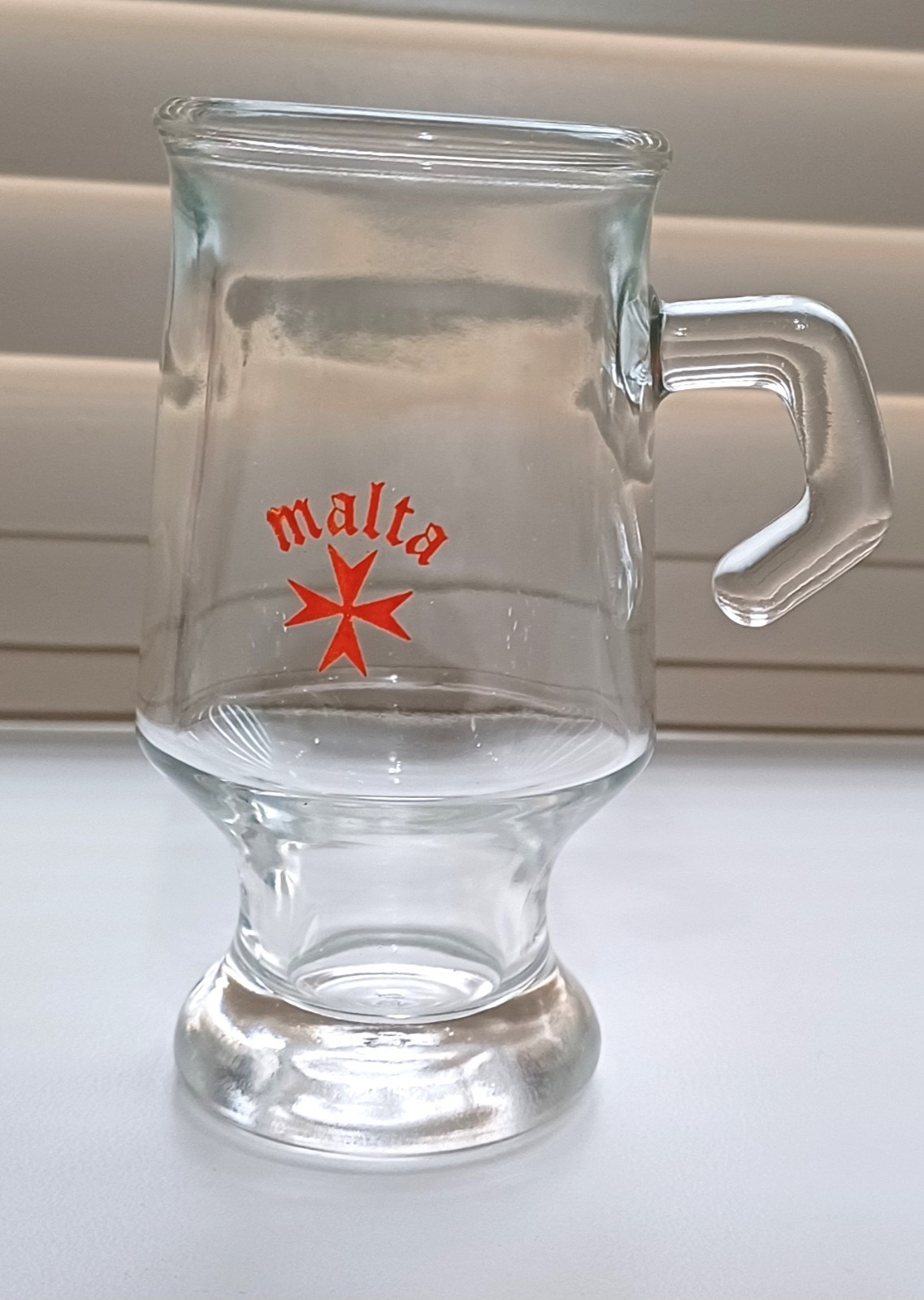 Vintage Malta Souvenir Mini Beer Stein Shot Glass 9cm With Maltese Cross Vintage Malta Souvenir Mini Beer Stein Shot Glass 9cm With Maltese Cross