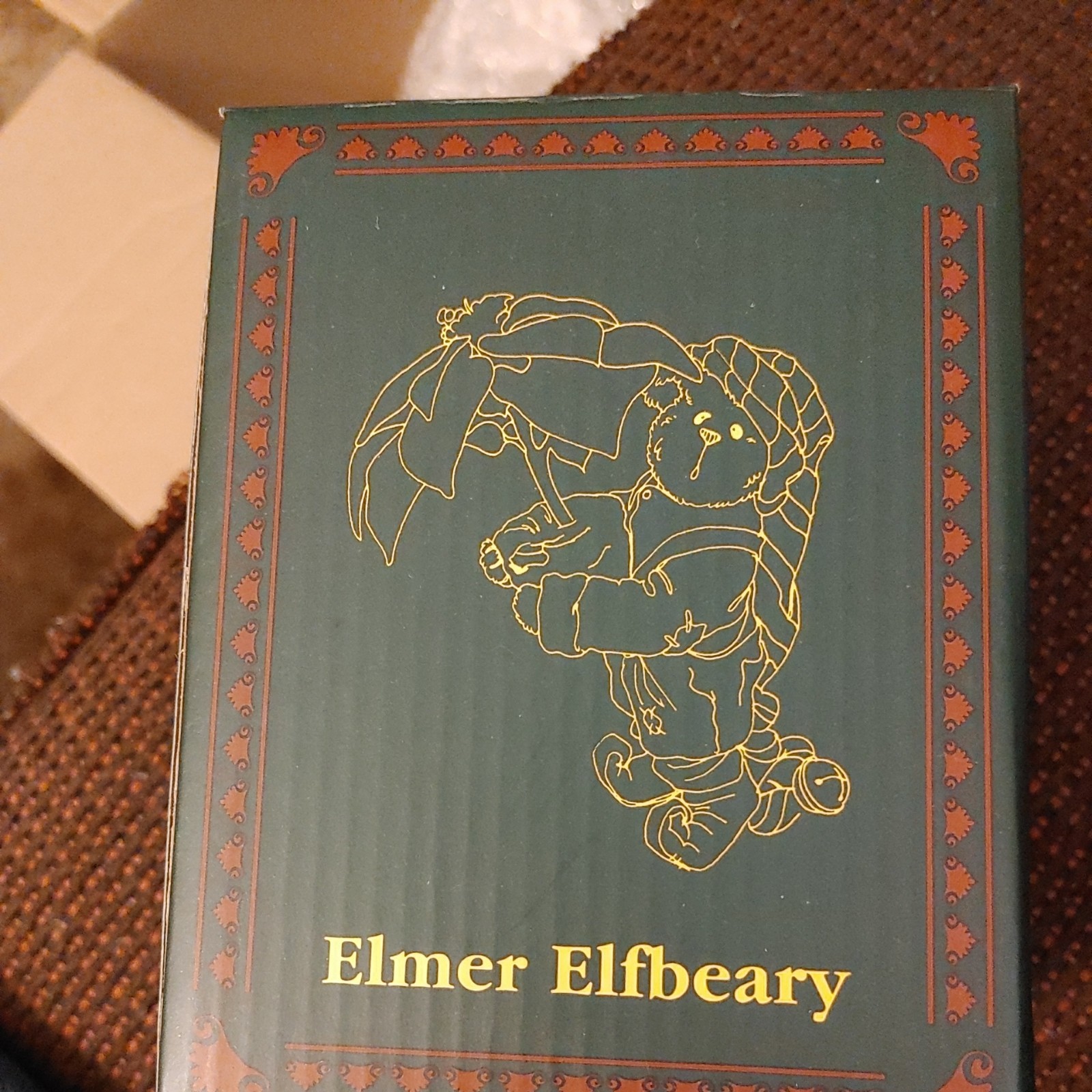 Boyds Bears Christmas ELMER ELFBEARY Poinsettia Original Box Bearstone Coll 2006