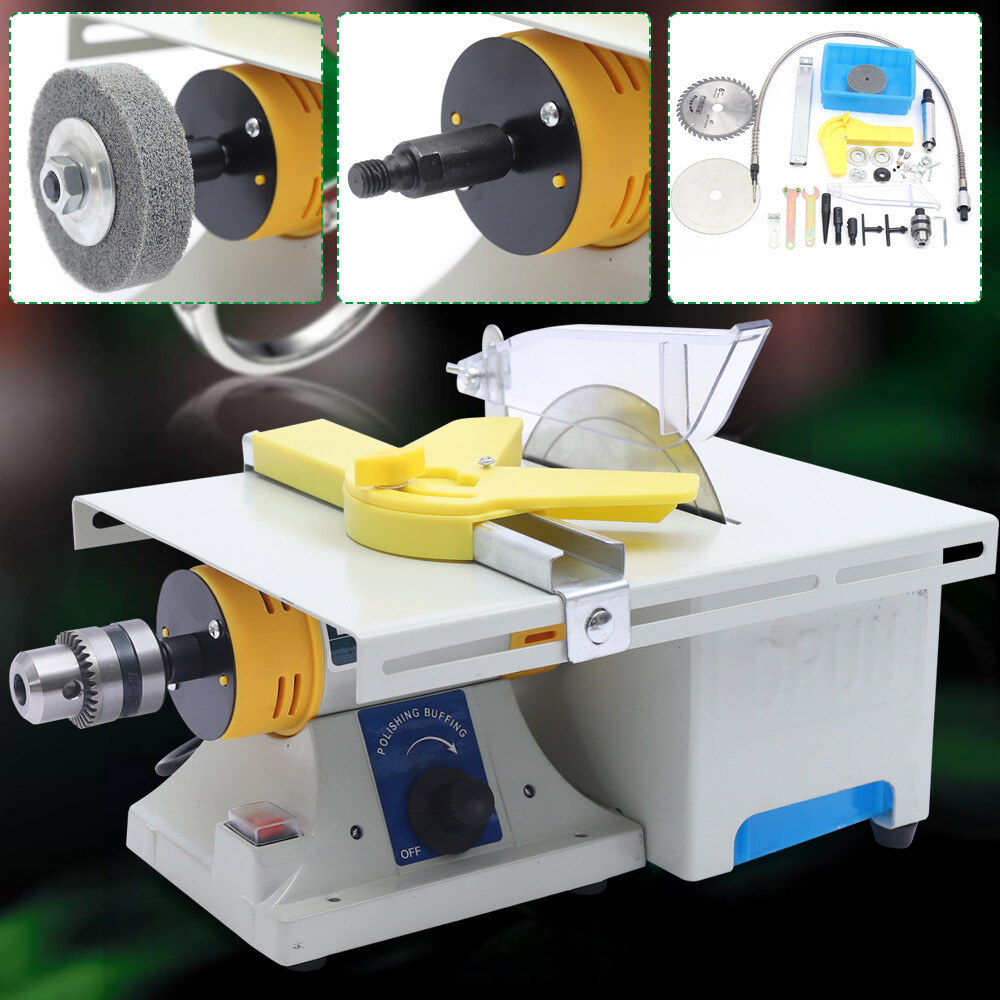 Benchtop Table Rock Cutting Saw Gem Jewelry Rock Jade Polisher Machine 750W