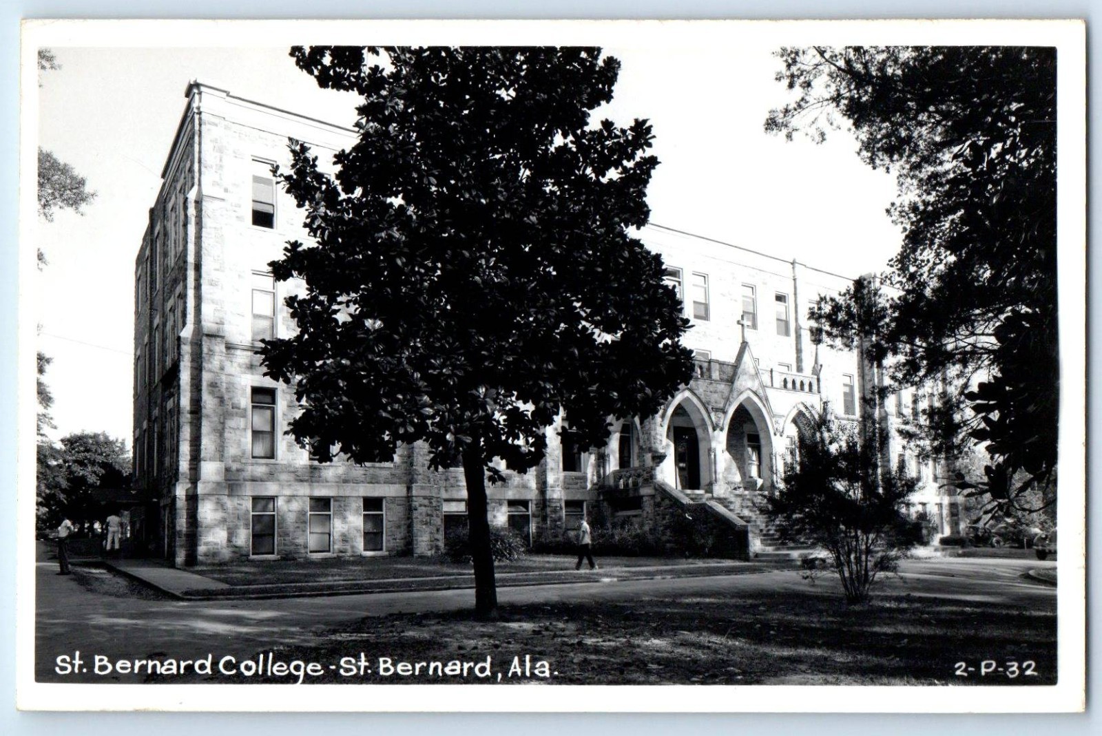 c1940\'s St. Bernard College St. Bernard Alabama AL Cline RPPC Photo Postcard