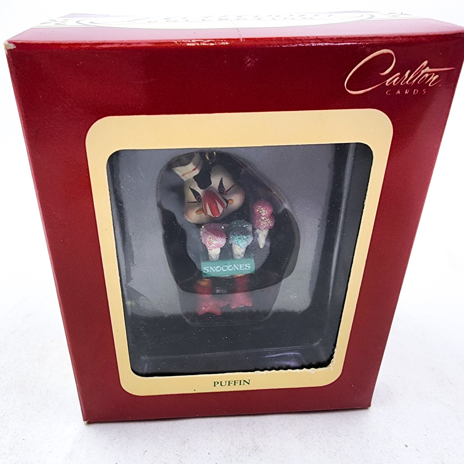 Carlton Cards Puffin Snoscones Christmas Ornament Heirloom Collection a
