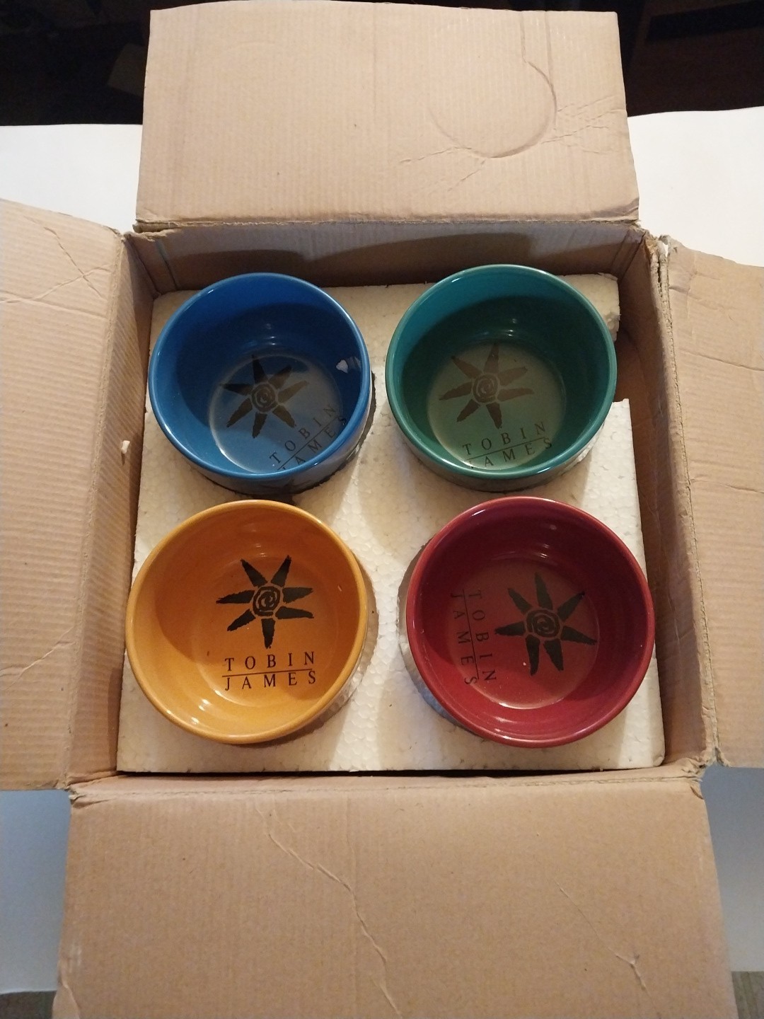 Tobin James Cellars Winery Logo Ceramic Bowl Set of 4