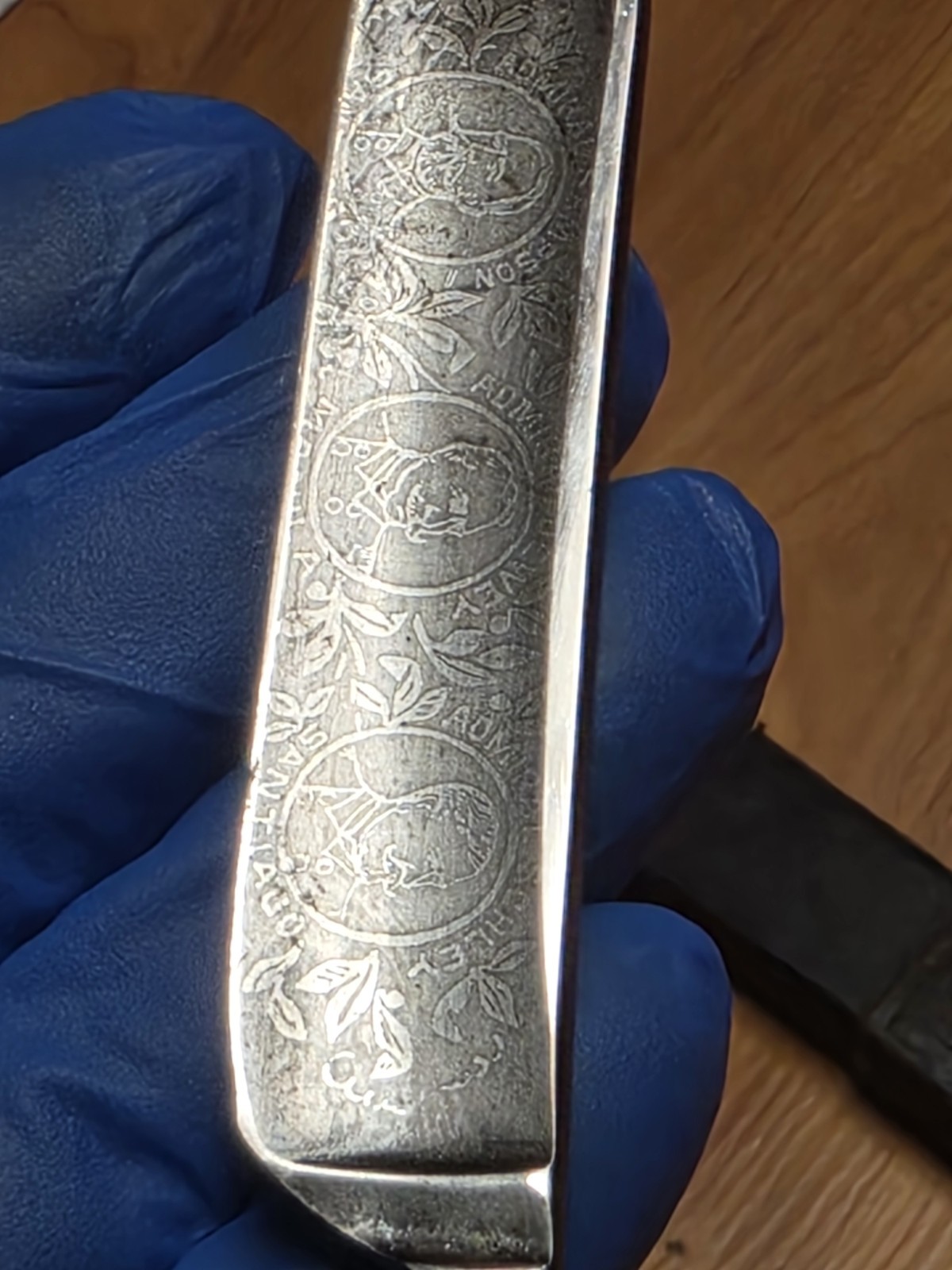 Antique G Baker & Sons The Admirals 50 Straight Razor Box Spanish American War