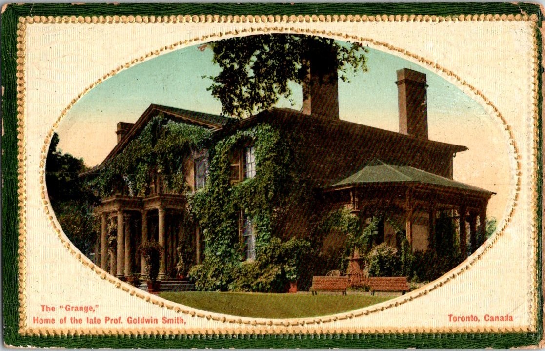 1910 The Grange Goldwin Smith Home Toronto Canada Postcard Valentine & Sons