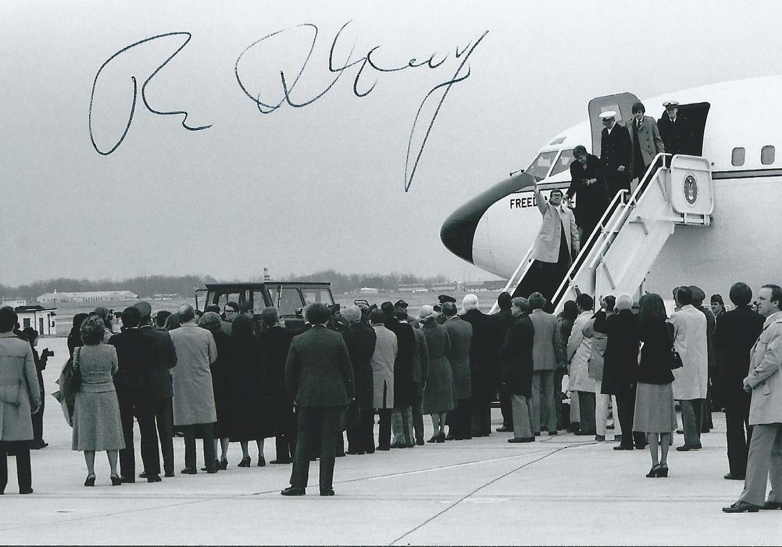 Thomas Ahern, Jr signed 4x6 photo Iran Hostage Crisis Survivor RARE COA LOOK