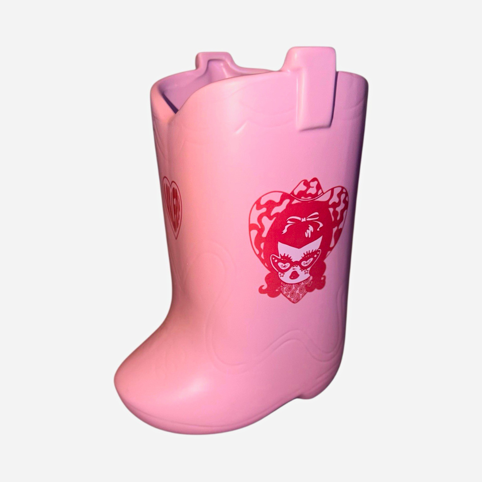 Valfre Artist Western Cowgirl Pink Boot Planter Limited Edition Valfre Artist Western Cowgirl Pink Boot Planter Limited Edition