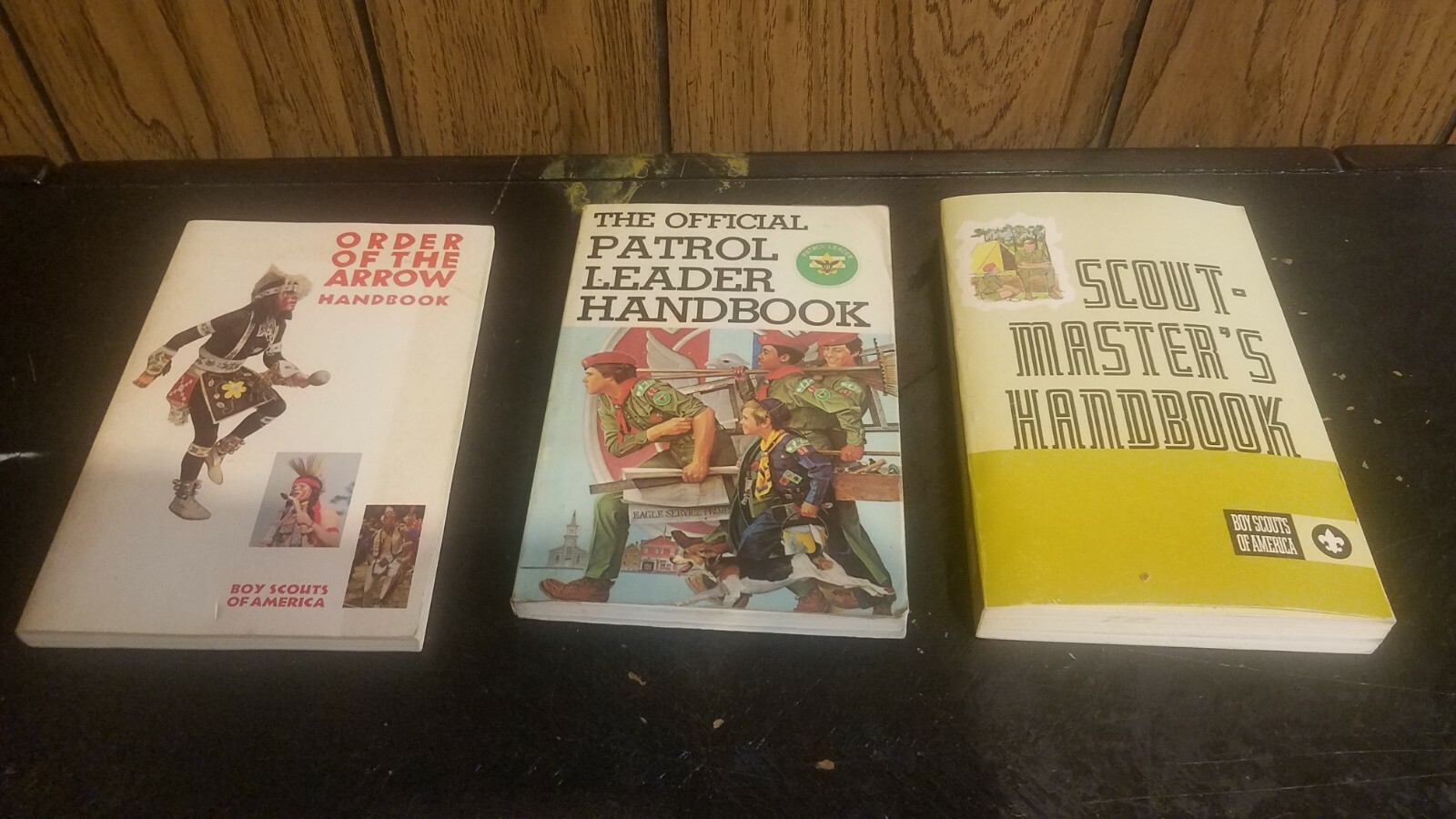lot of 3 Boy Scout books Order of the Arrow 75 Patrol leader 1980 Scoutmaster 72