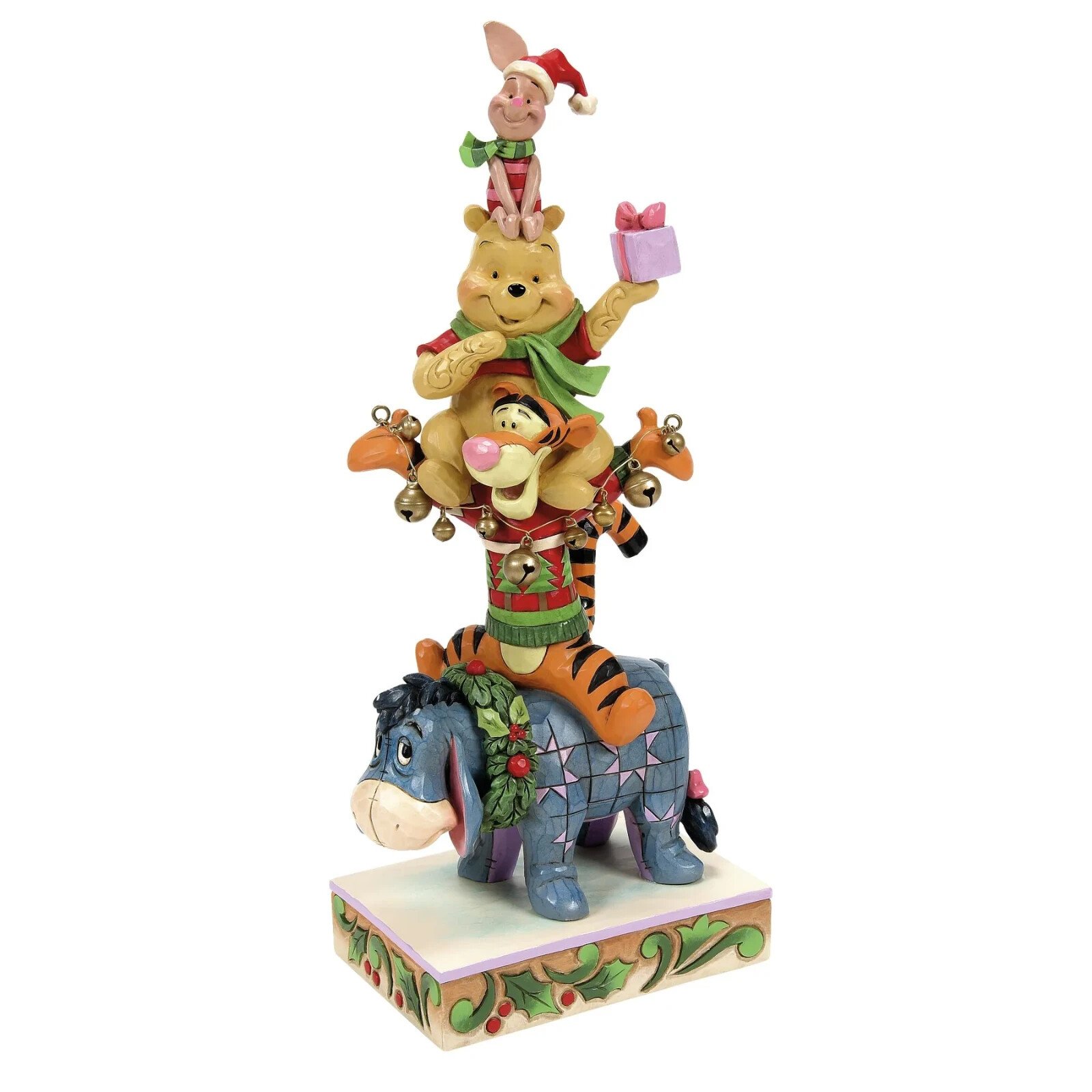 Jim Shore Disney POOH & FRIENDS STACKED - FRIENDSHIP & FESTIVITIES 6015005 NEW