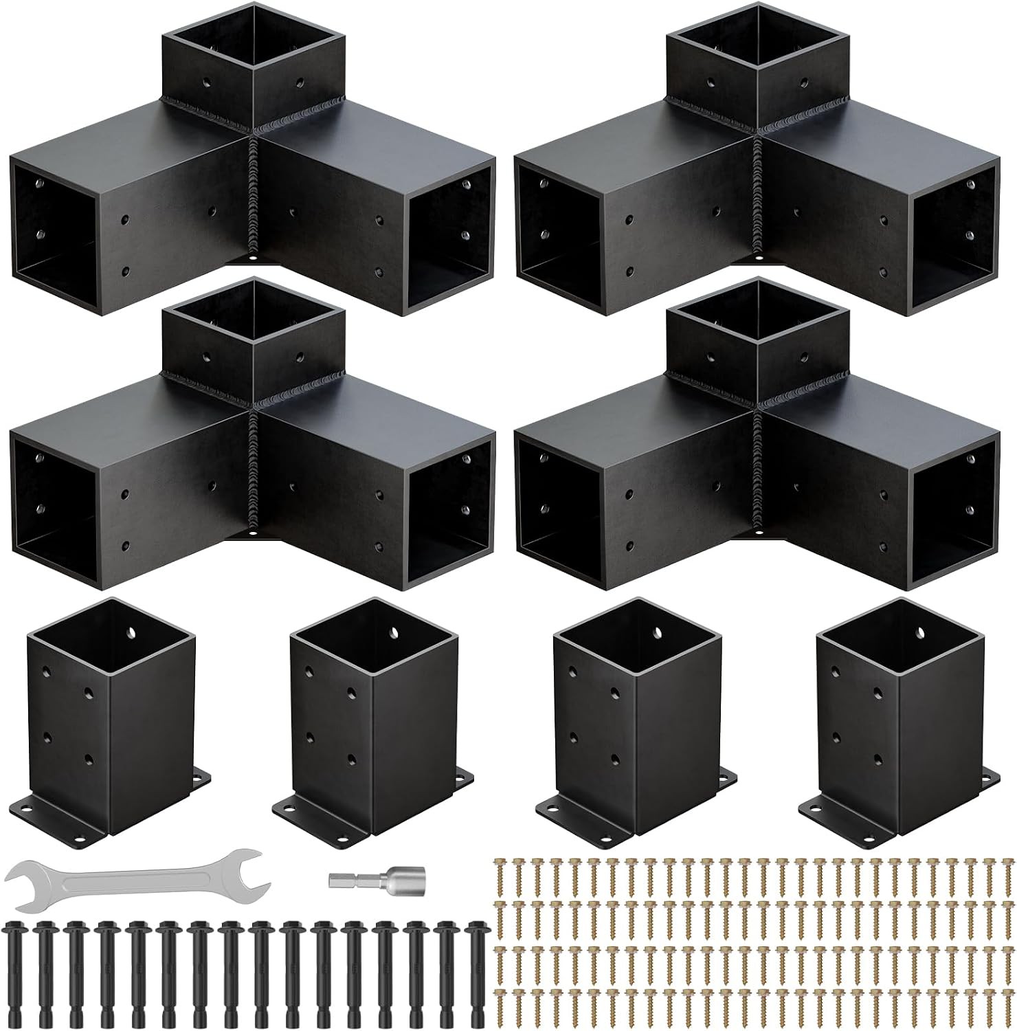 Pergola Kit Heavy Duty 3-Way Pergola Brackets for 4