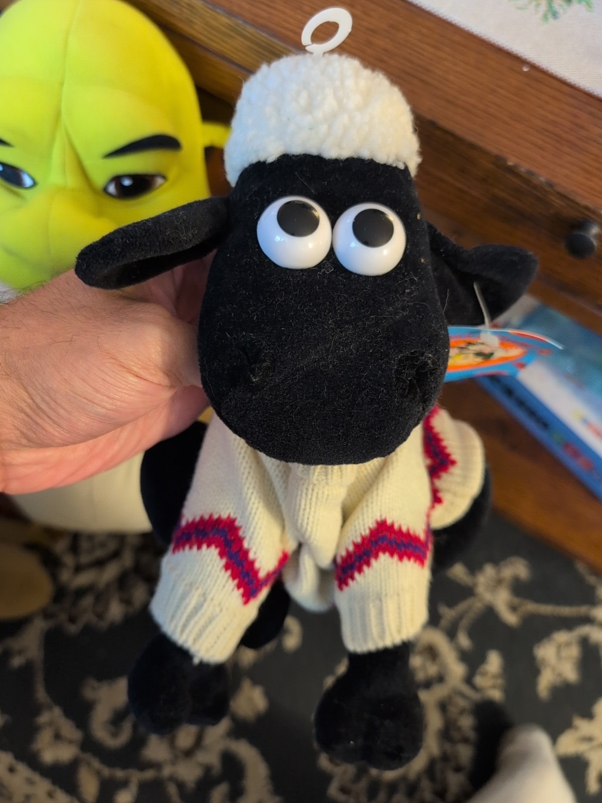 Vintage 1989 Wallace & Gromit Plush  Born to Play Free Standing SHAUN THE SHEEP