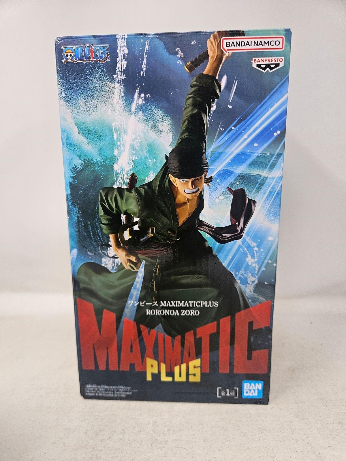 BANPRESTO Maximatic Plus One Piece Roronoa Zoro Figure New Boxed US Seller