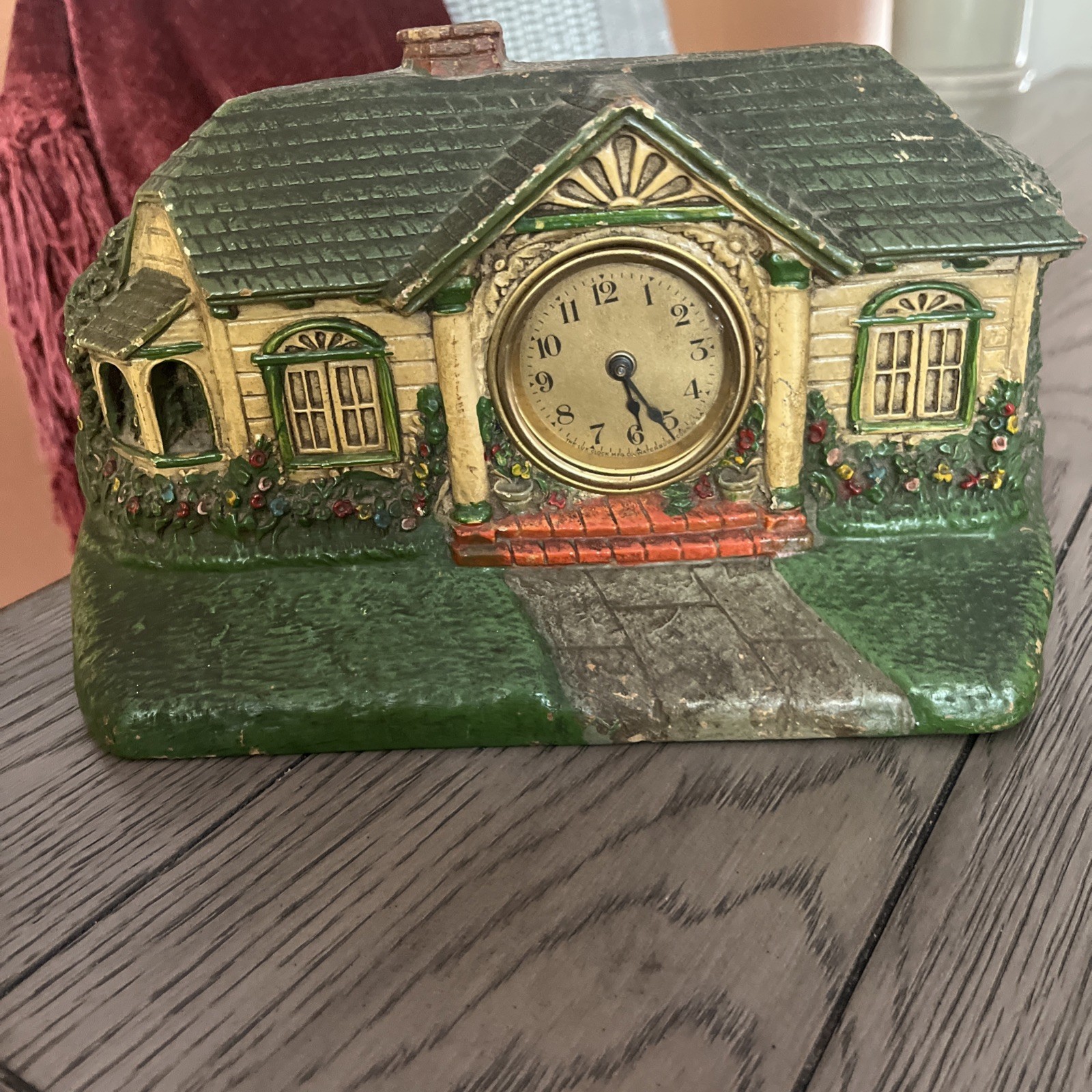 Vintage Bungalow Cottage House Clock Not Working