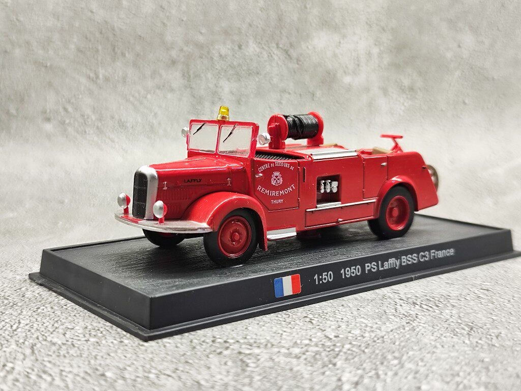 1/50 1950 PS BSS C3 French Fire Truck Alloy Diecast Collectible Display Model 1/50 1950 PS BSS C3 French Fire Truck Alloy Diecast Collectible Display Model