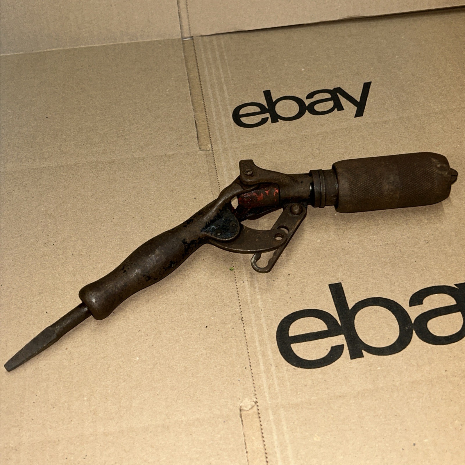 Rare Antique Millers Falls Brace Drill Chuck Attachment Adjustable Angle Tool