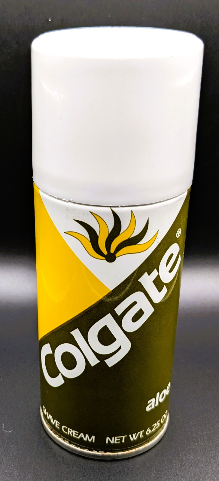 Vintage Colgate Aloe Shave Cream 6.25 OZ -- Full, unused, and mint condition