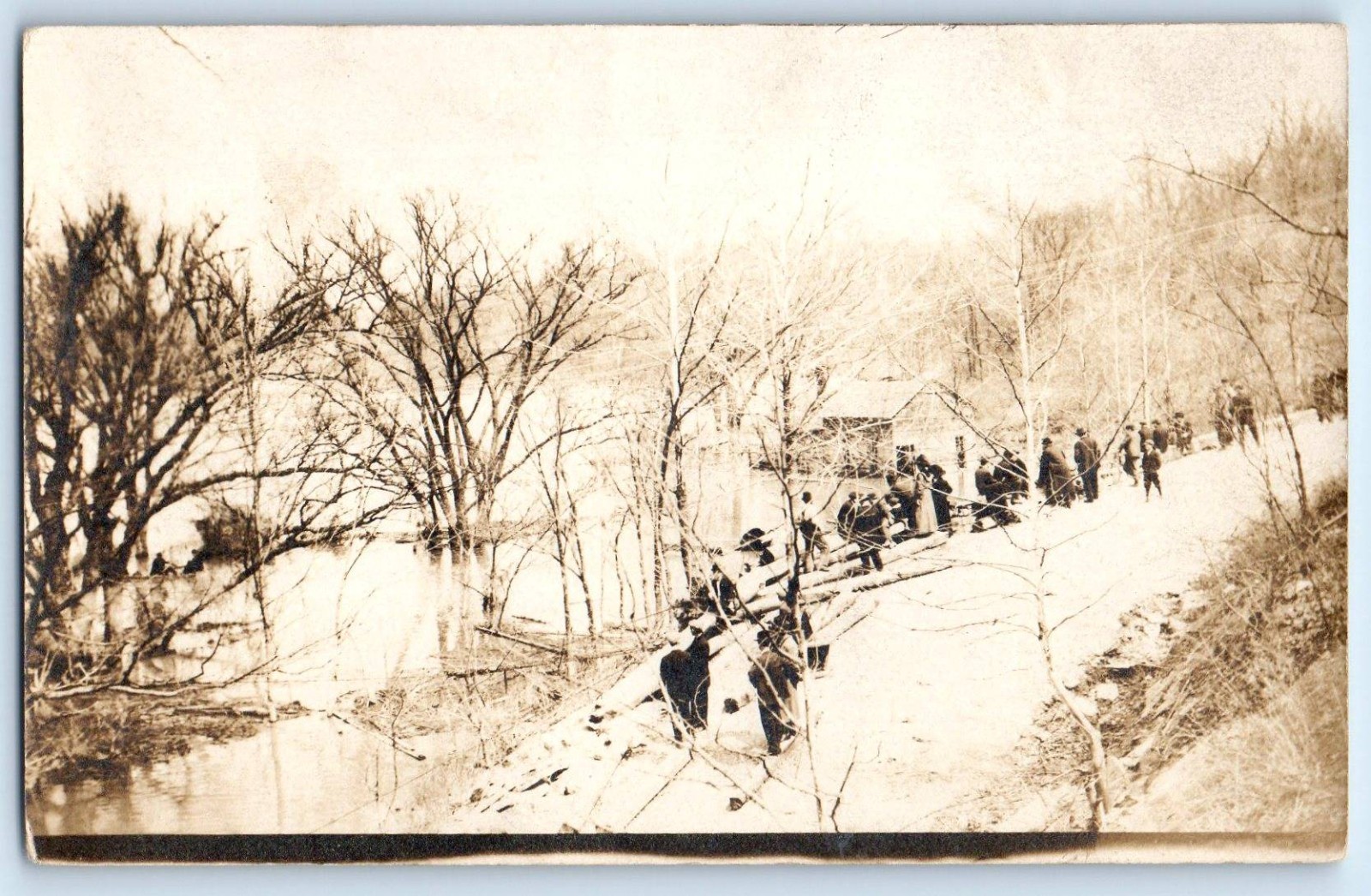c1910\'s Indiana Flood Disaster Indianapolis IN RPPC Photo Antique Postcard c1910\'s Indiana Flood Disaster Indianapolis IN RPPC Photo Antique Postcard
