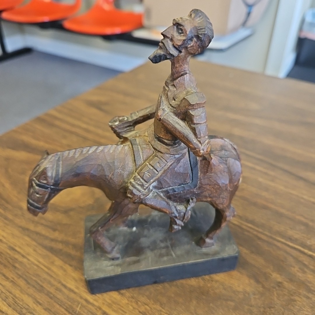 Vintage Ouro Artesania Don Quixote Wood Carving Spain Figurine 608-A 7