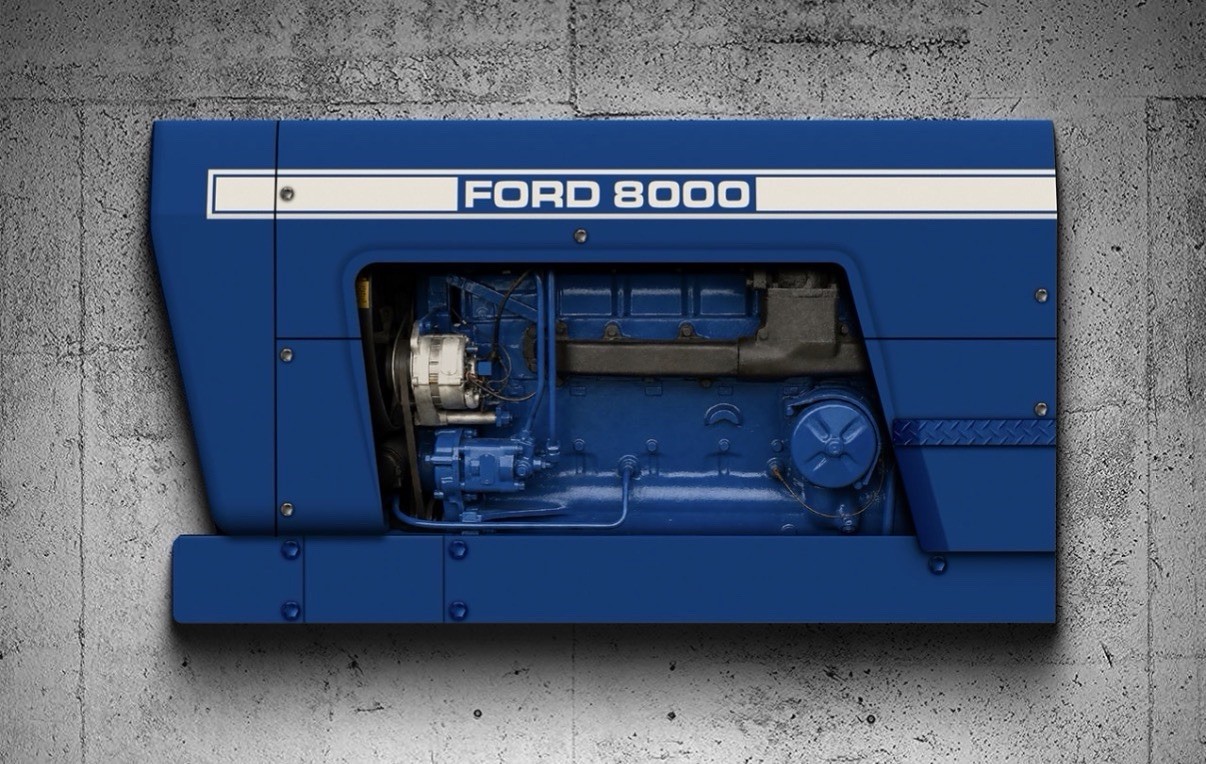 Wow Curved  Ford model 8000 Tractor Farm 3D Sign